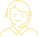 Customer support person icon
